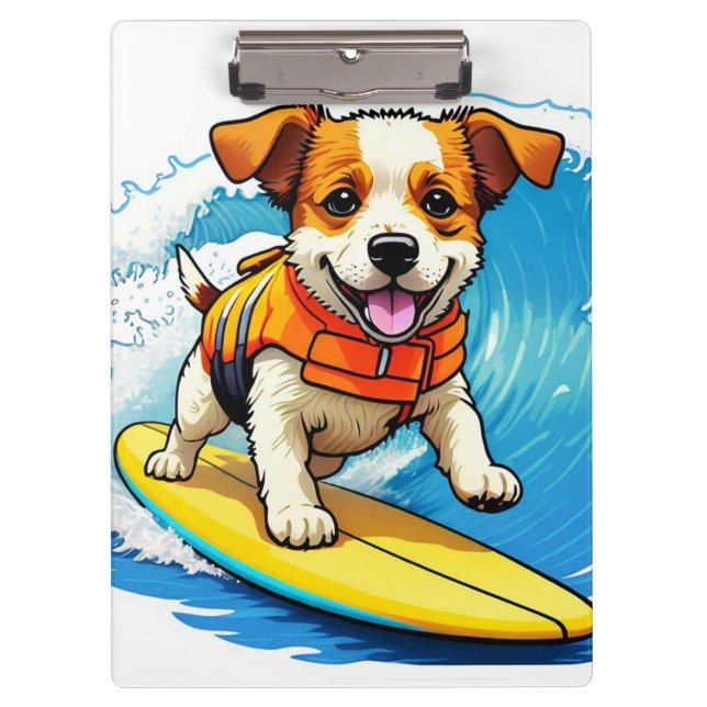 Surfhund Klemmbrett (Vorderseite)
