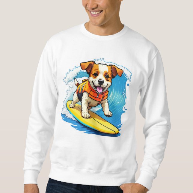 Surfhund Sweatshirt (Vorderseite)