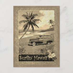 Surfin' Hawaii Postkarte