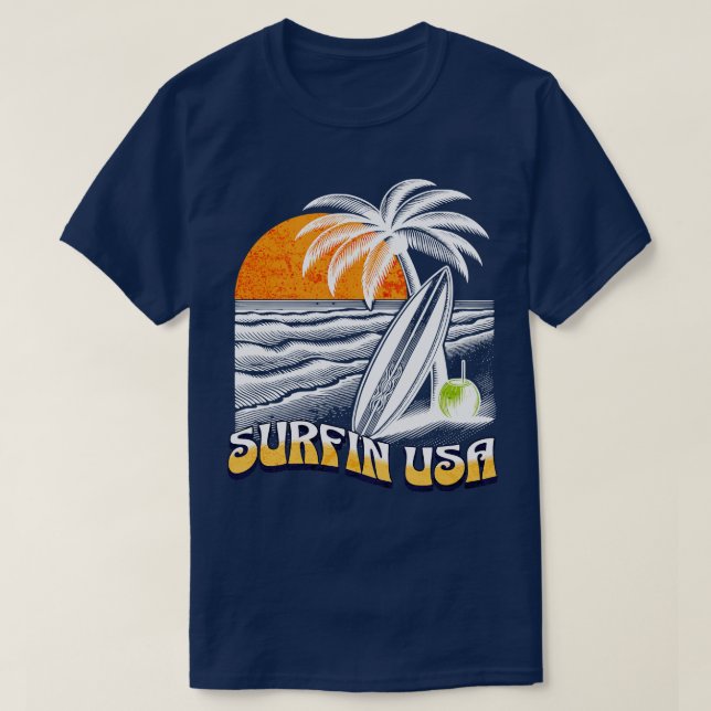 Surfin USA TShirt (Design vorne)