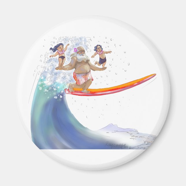 sUrFiN WiTh sAnTa Magnet (Vorne)