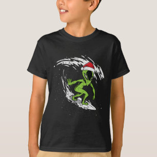 Surfing Alien Weihnachten im Juli Beach Sommerferi T-Shirt