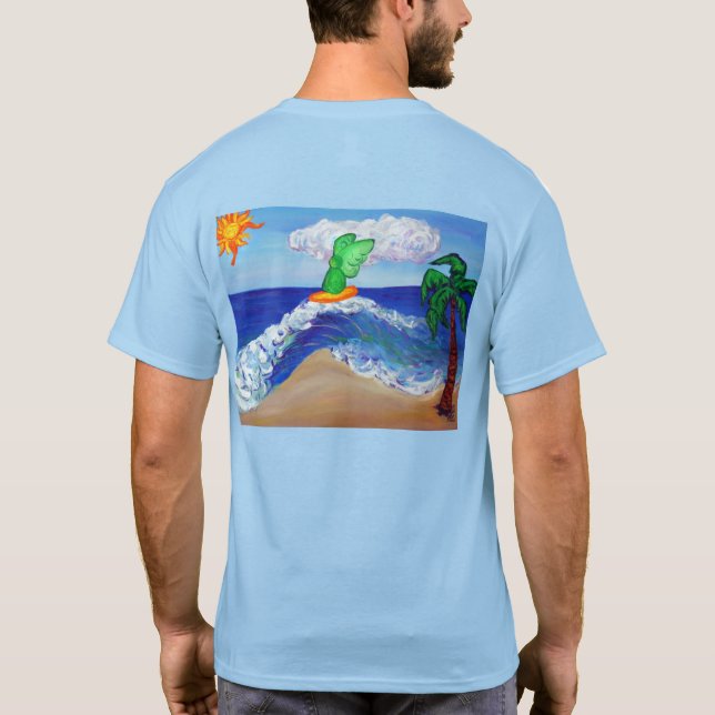 Surfing Angel Raphael Shirt (Rückseite)