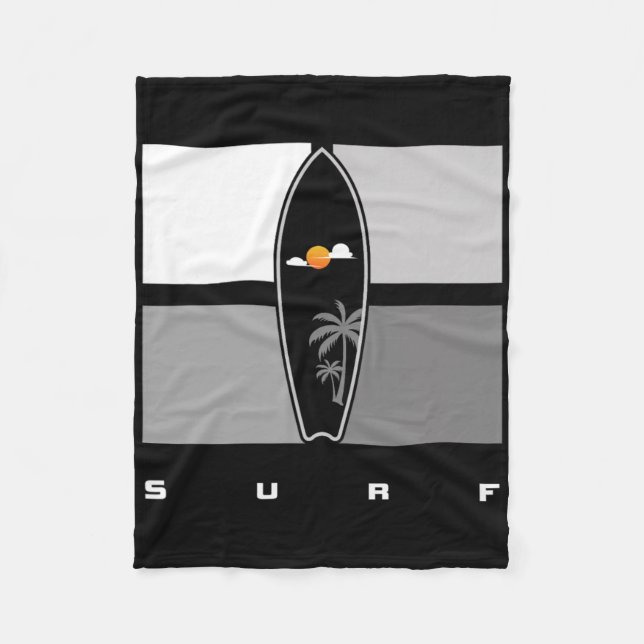 Surfing Apparel - Surfer Surf _2  Fleecedecke (Vorderseite)