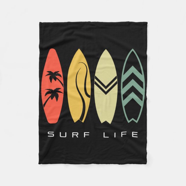 Surfing Apparel - Surfer Surf _3  Fleecedecke (Vorderseite)