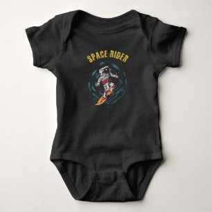 Surfing Astronaut Space Rider Surfer Baby Strampler