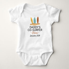Surfing Baby Shower Daddy’s Co-Surfer - Surf Strampler