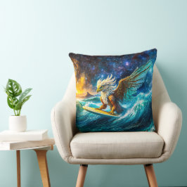 Surfing Eagle Design von Rich AMeN Gill Kissen