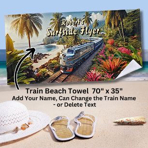 Surfing Flyer Diesel Train am Strand Strandtuch
