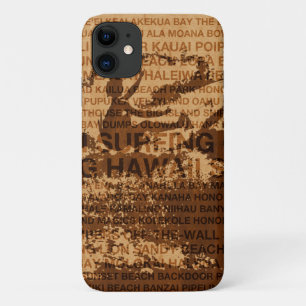 Surfing Hawaii Cutback Imitate Wood Surfer - Koa Case-Mate iPhone Hülle