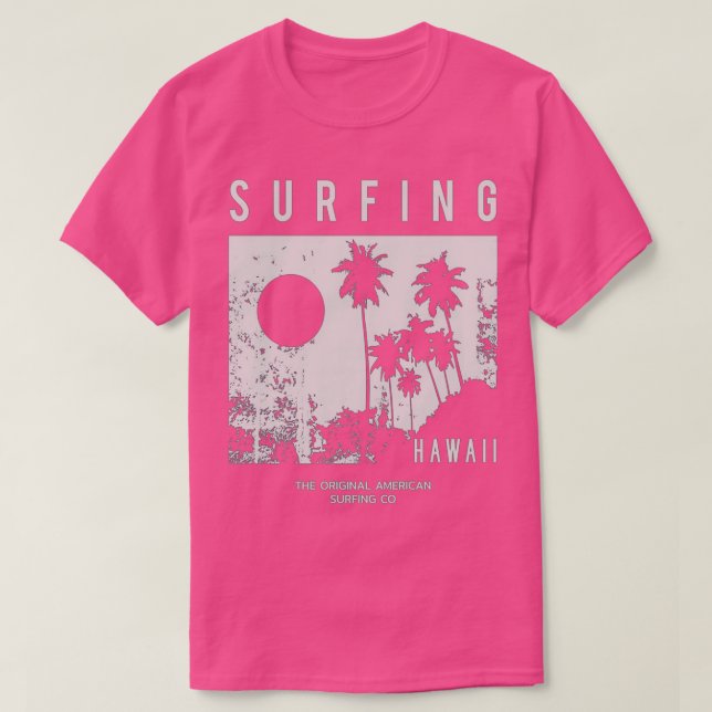 surfing hawaii geschenk für Liebe surfen T-Shirt (Design vorne)