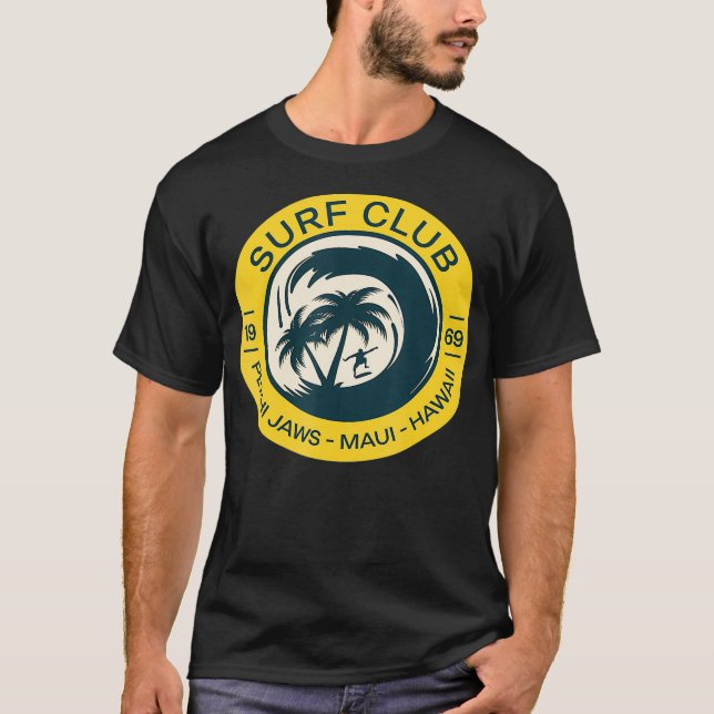 Surfing Hawaii Peahi Jaws Maui Hawaii Retro (2) T-Shirt (Vorderseite)