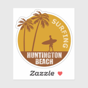 Surfing Huntington Beach Sticker