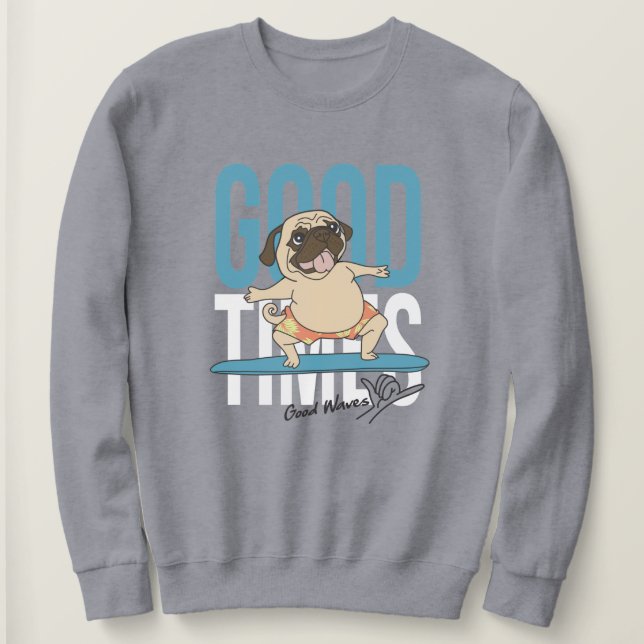 Surfing-Mops Sweatshirt (Design vorne)