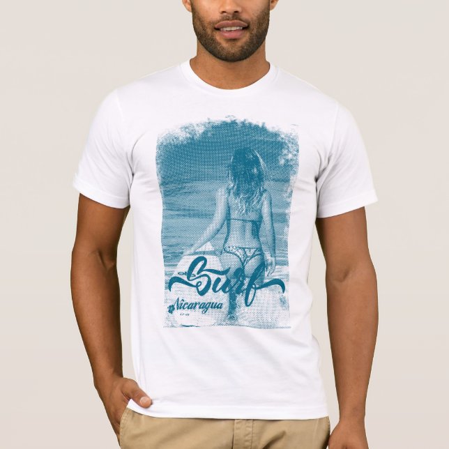 Surfing Nicaragua T-Shirt (Vorderseite)