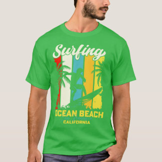 Surfing Ocean Beach San Francisco Kalifornien T-Shirt
