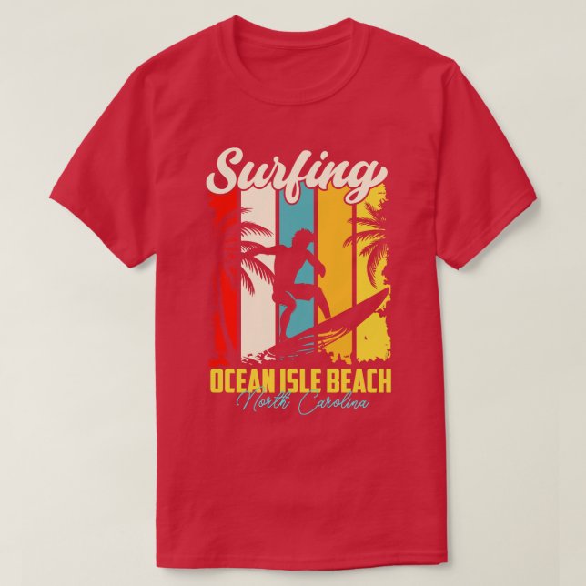 Surfing Ocean Isle Beach North olina T-Shirt (Design vorne)
