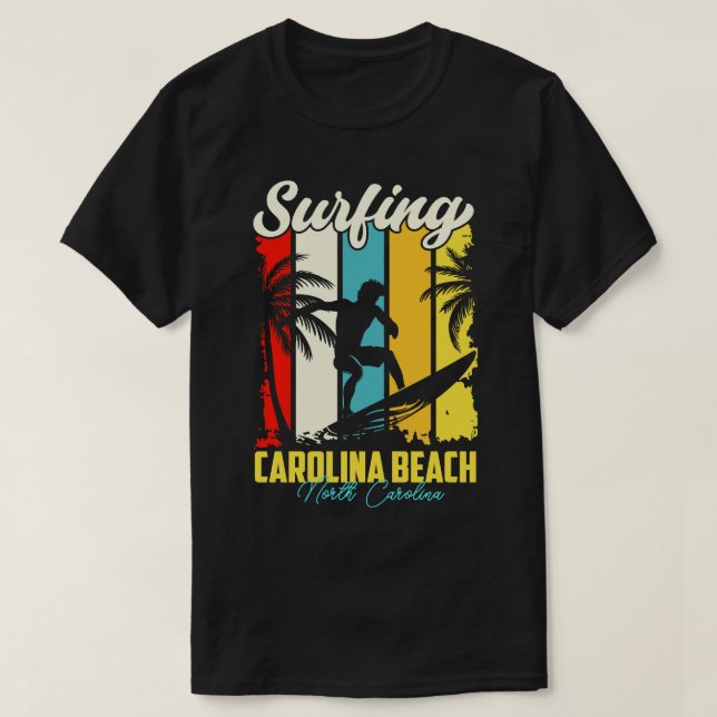 Surfing olina Strand North olina T-Shirt (Design vorne)