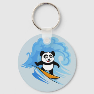 Surfing Panda Schlüsselanhänger