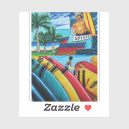 Surfing Pegatina Aufkleber