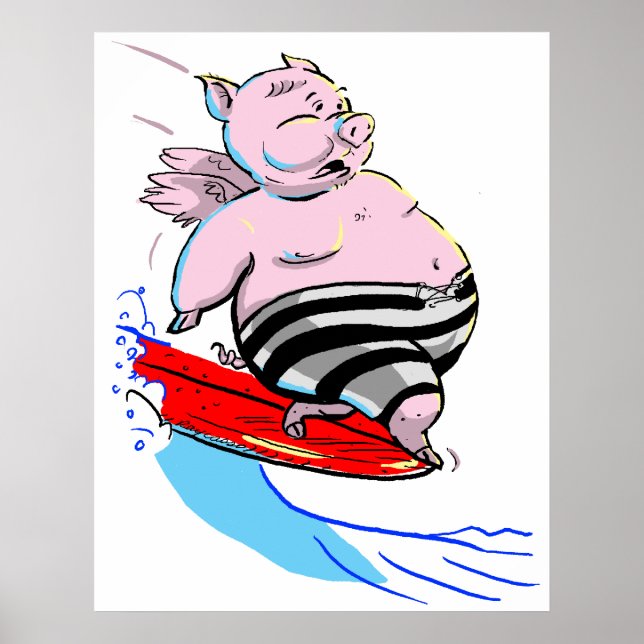 sUrFiNg PiG Poster (Vorne)