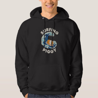 Surfing Piggy Graphic Guinea Pig Owner Pet Cavy An Hoodie