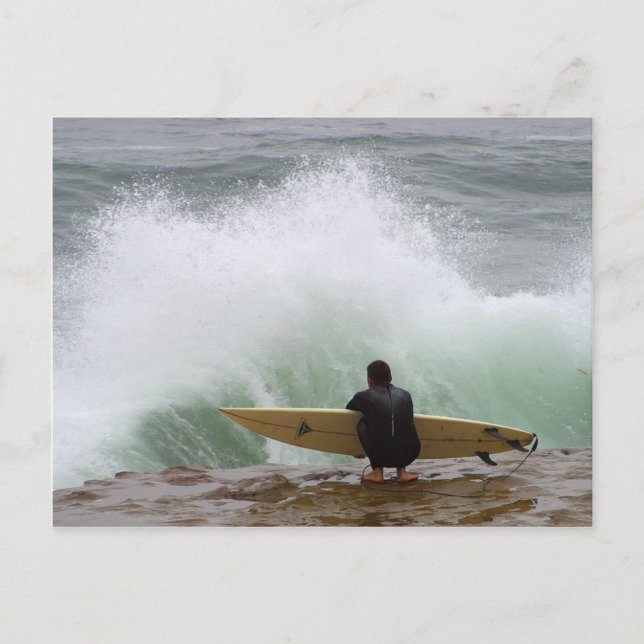 Surfing Postkarte (Vorderseite)