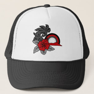Surfing Safari Hawaiian Retro Trucker Hat Truckerkappe