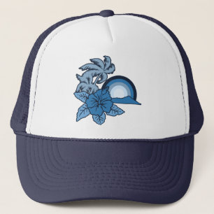 Surfing Safari Hawaiian Retro Trucker Hat Truckerkappe