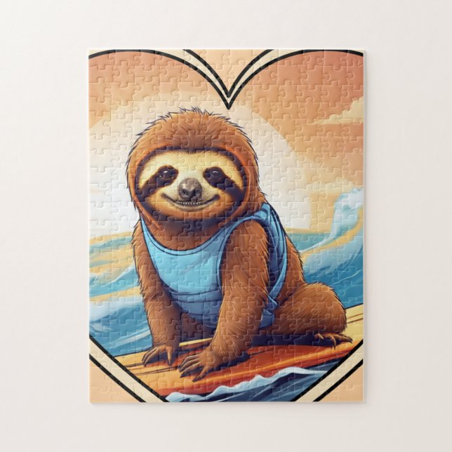 Surfing Sloth Puzzle (Vertikal)