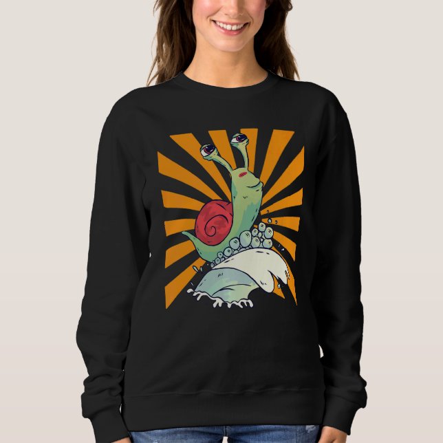 Surfing Snail Premium Sweatshirt (Vorderseite)