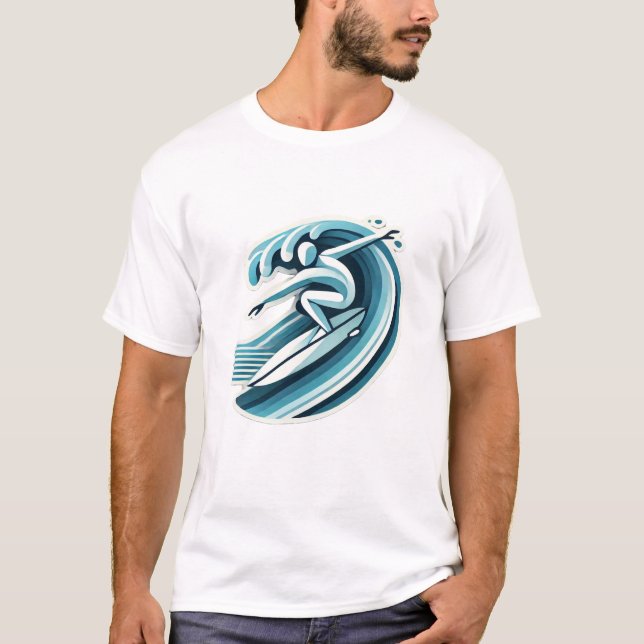 Surfing-T - Shirt (Vorderseite)