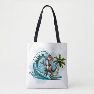 Surfing tropischer Dinosaurier