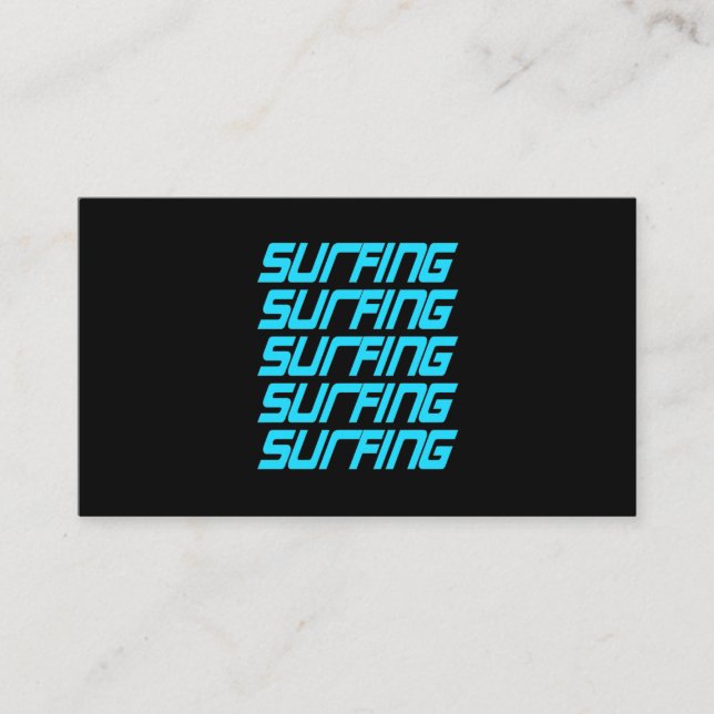 Surfing Visitenkarte (Vorderseite)