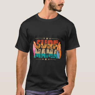 Surfmama Surfer-Mutti Mama Sommer Strand Vibes Sur T-Shirt