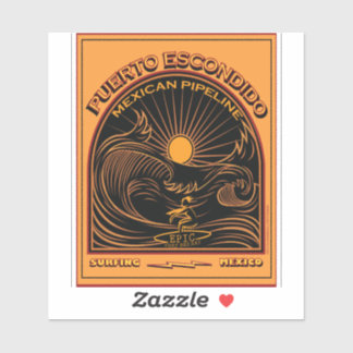 SURFMEXIKANISCHES PIPELINE PUERTO ESCONDIDO MEXICO AUFKLEBER