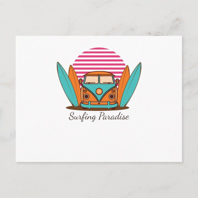 Surfparadies Postkarte (Vorderseite)