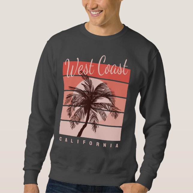 Surfparadies Westküste Kalifornien Sweatshirt (Vorderseite)