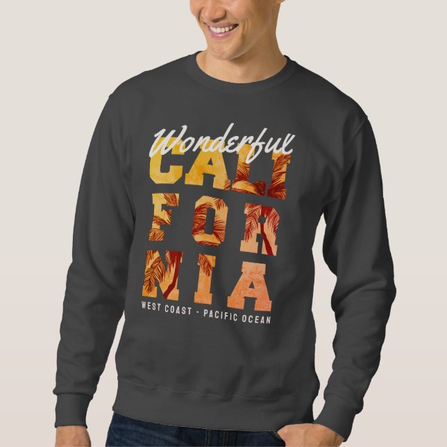Surfparadies wunderbar California Westküste Sweatshirt (Vorderseite)