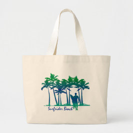 Surfrider Beach Hawaiian Palm Tree Blend Jumbo Stoffbeutel