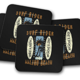 Surfrider Malibu Beach | Surfboard Untersetzer Set