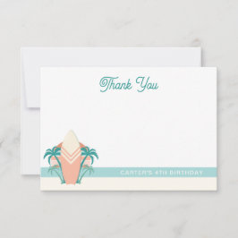 Surf's Up Beach Retro Danke Karte