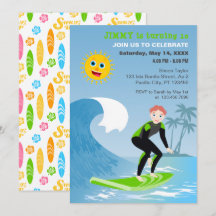 Surf's up boy Birthday Party