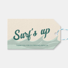 Surf's Up - Geburtstagsgeschenk-Tag für Kinder Dan Geschenkanhänger