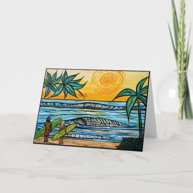 Surf's up Greeting Card Karte (Vorderseite)