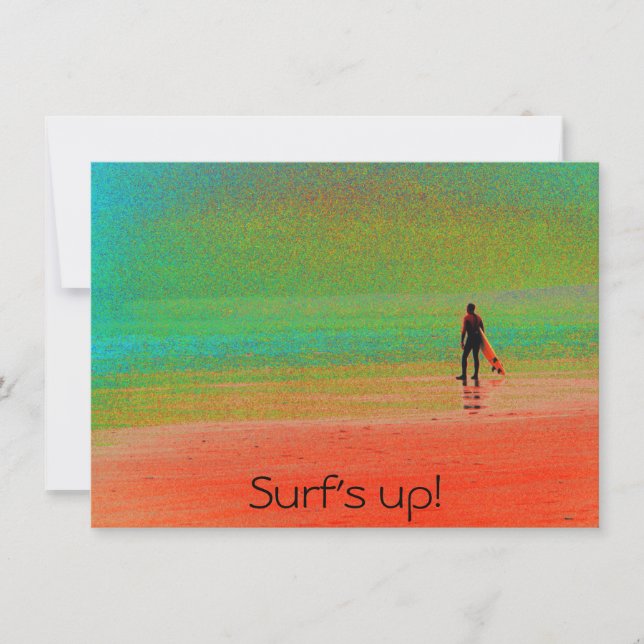 "Surf's up!" Karte (Vorderseite)