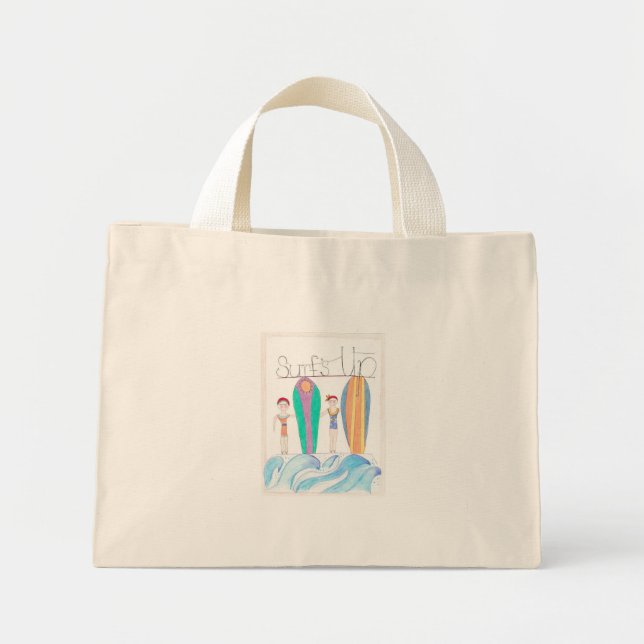 Surfs Up Mini-Tasche Mini Stoffbeutel (Vorne)