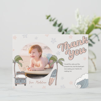 Surf's Up Ocean Geburtstag Danke Karte