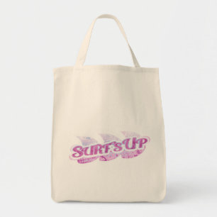 "Surf's Up" pink und lila Surfer Tasche