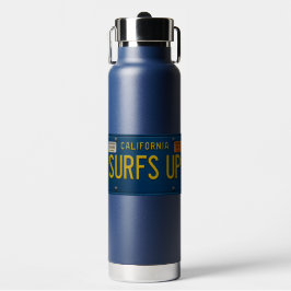 Surfs Up Retro 1969 California License Plate Surf Trinkflasche